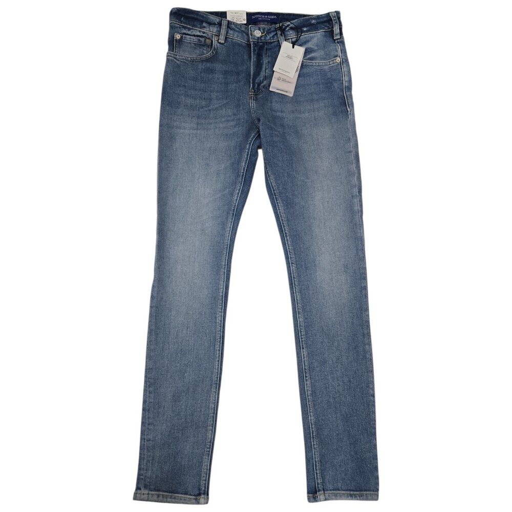 Scotch & Soda SKIM Skinny Fit Jeans Mens Size 30 Medium Wash Blue Denim NWT
